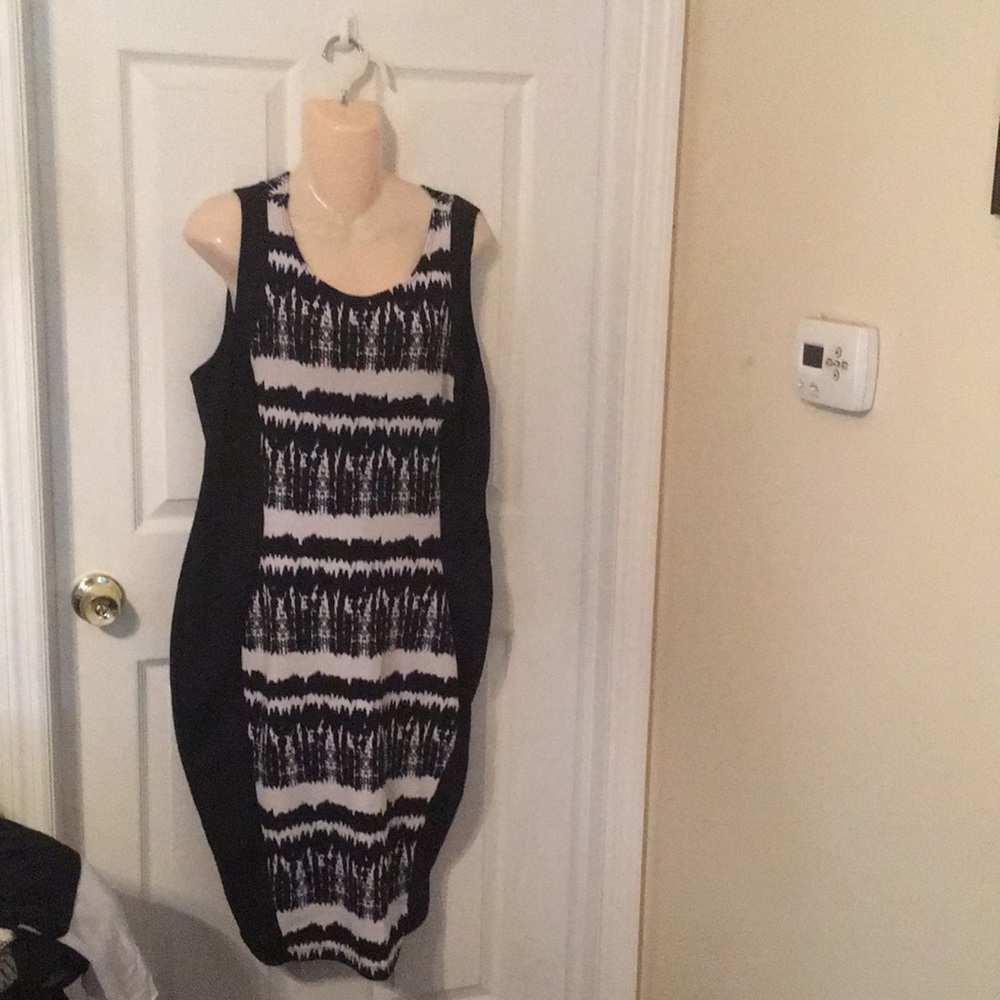 Black and white dress